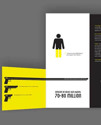 Amnesty International awareness brochure — print design by Melissa Cadavid