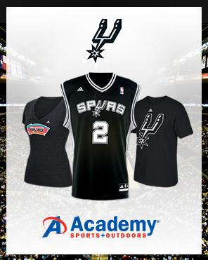 San Antonio Spurs promotional campaign — Academy Sports + Outdoors partnership visuals by Melissa Cadavid